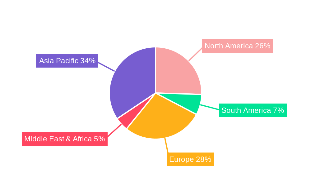 Dtof Lidar Market Share by Region - Global Geographic Distribution