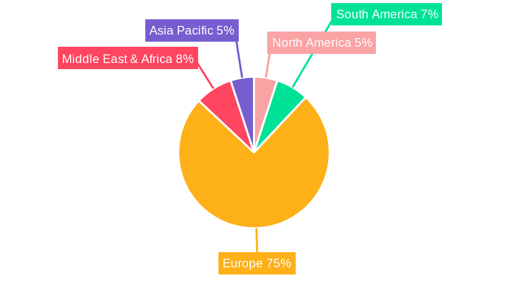 Electricity Market in Spain Market Share by Region - Global Geographic Distribution