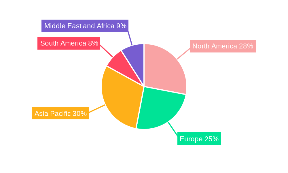 Liquid Applied Membranes Market Market Share by Region - Global Geographic Distribution