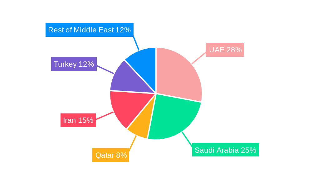 Middle East Passenger Vehicles Lubricants Market Regional Share