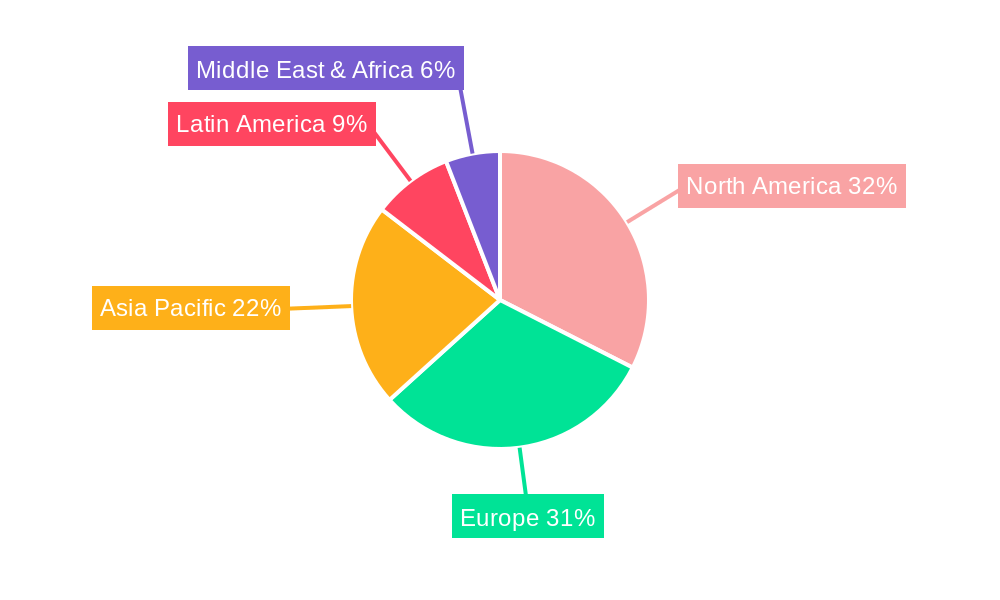Tachycardia Market Market Share by Region - Global Geographic Distribution