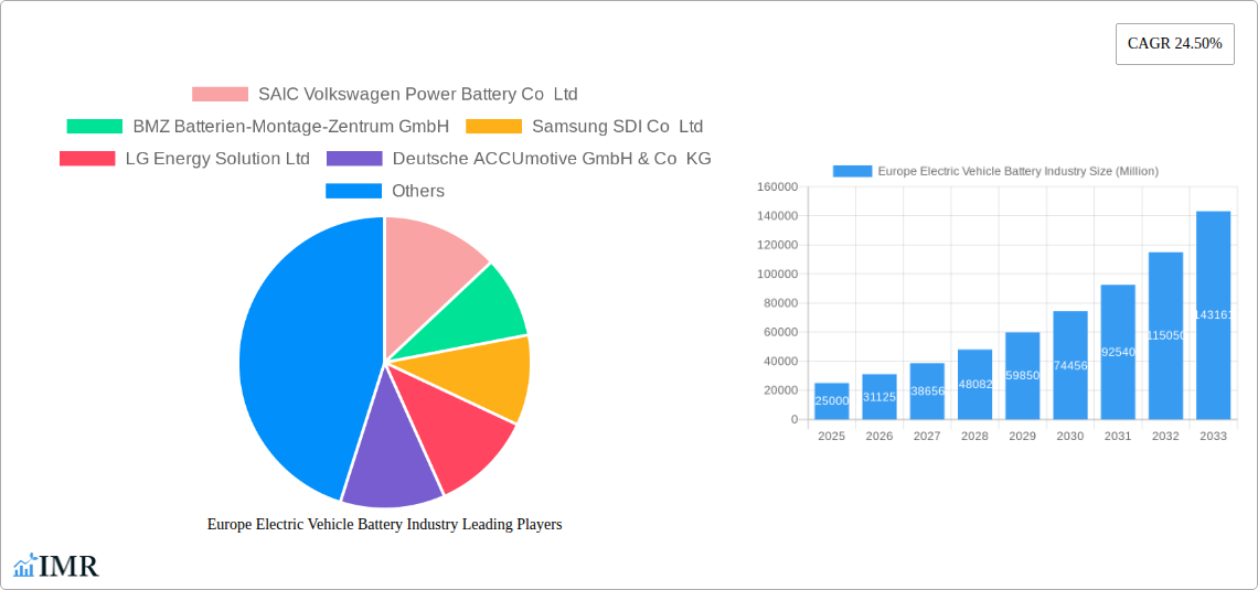 Europe Electric Vehicle Battery Industry Research Report - Market Size, Growth & Forecast