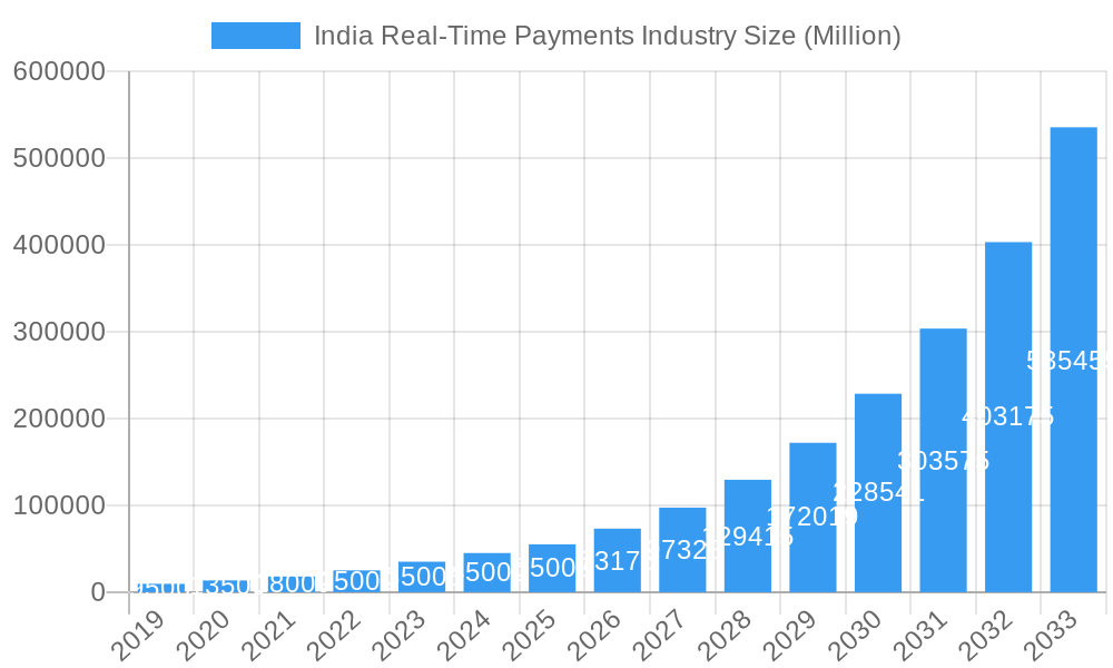 India Real-Time Payments Industry Market Size and Forecast (2024-2030)