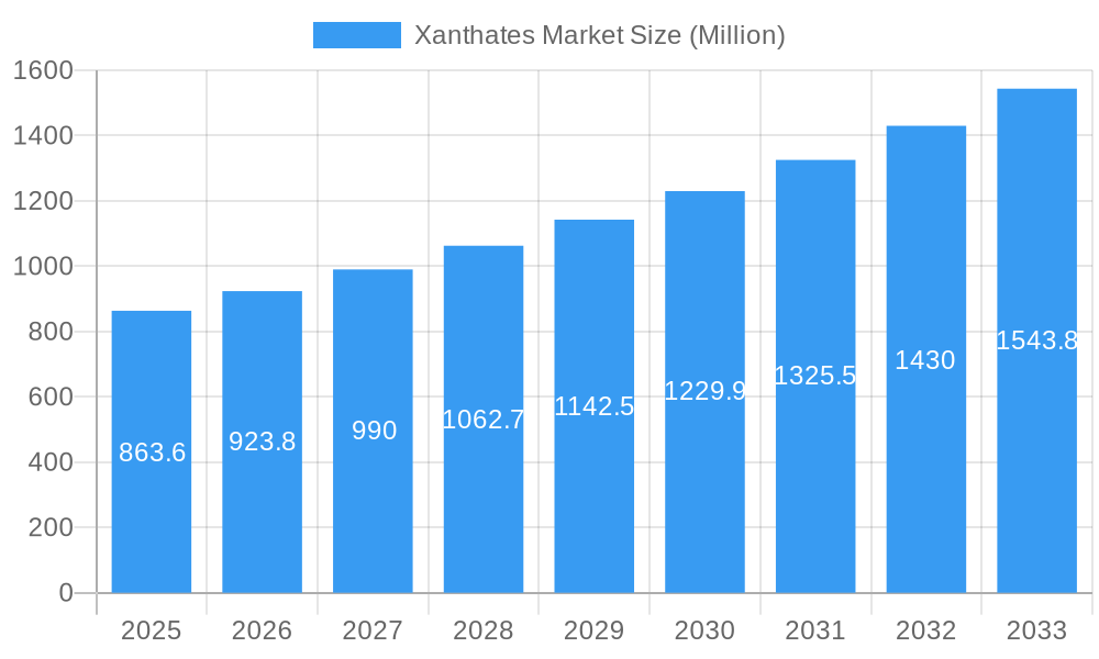 Xanthates Market Market Size and Forecast (2024-2030)