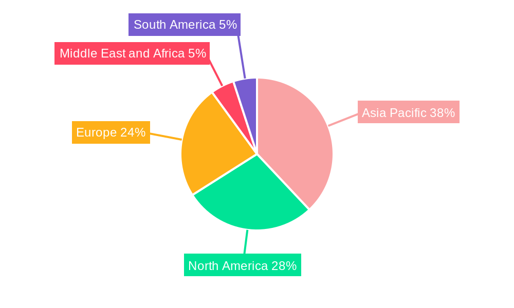 Laminated Glass Market Market Share by Region - Global Geographic Distribution