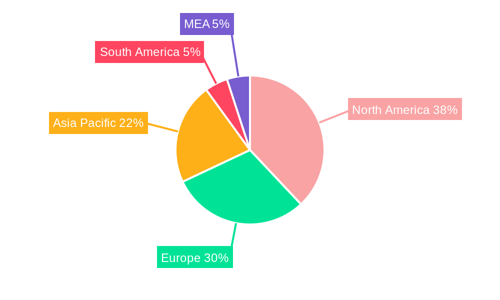 Professional Cloud Services Market Regional Share
