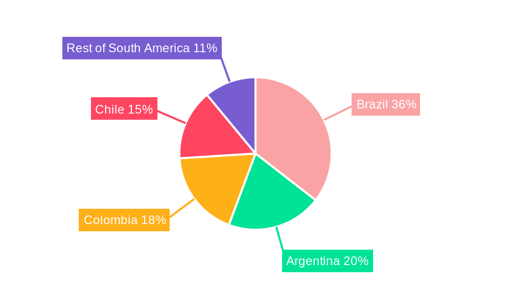South America Membrane Water Treatment Chemicals Market Regional Share