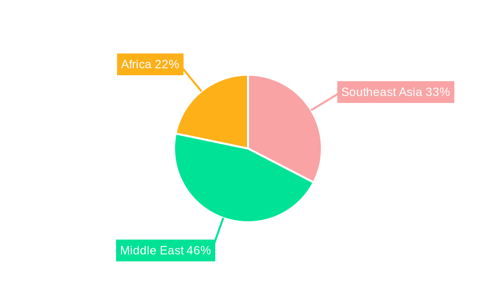 Southeast Asia, Middle-East And Africa Small Arms And Ammunition Market Regional Share