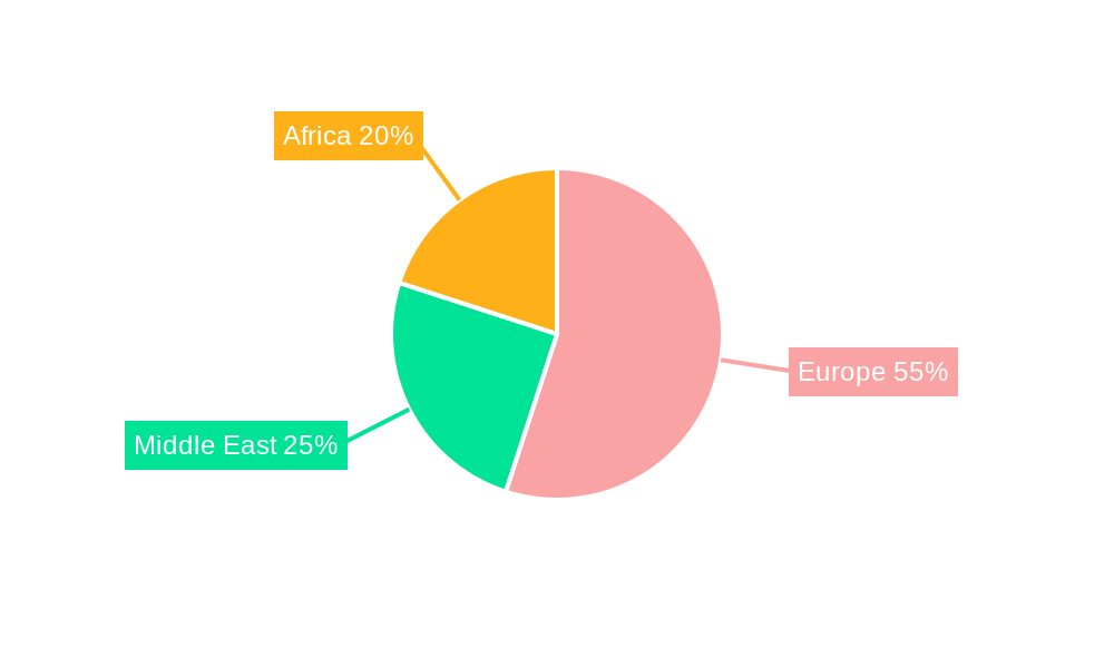 Europe, Middle-East and Africa Hot-melt Adhesives Market Regional Share