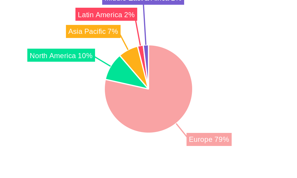 Europe Clearing Houses And Settlements Market Market Share by Region - Global Geographic Distribution