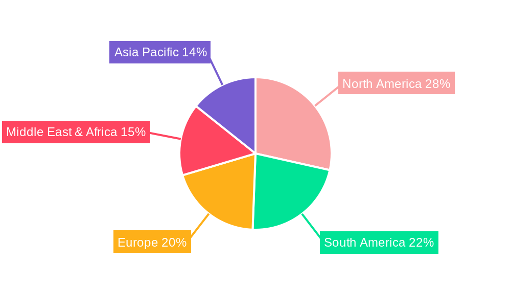Forage Sorghum Seed Market Market Share by Region - Global Geographic Distribution