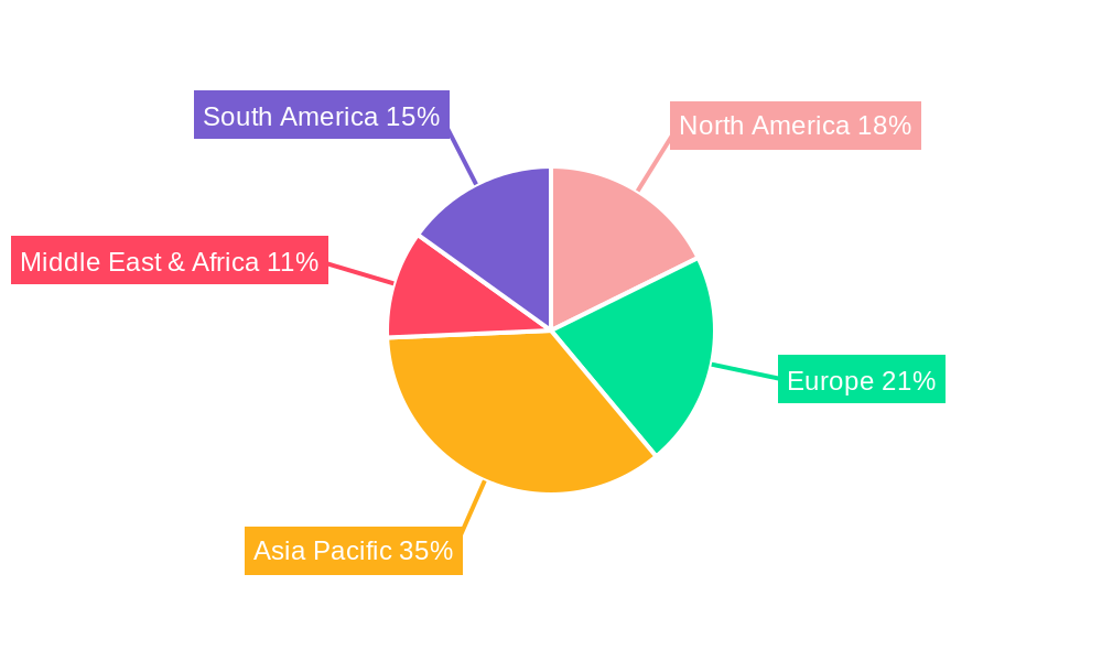 Generator Circuit Breaker  Gcb Market Share by Region - Global Geographic Distribution