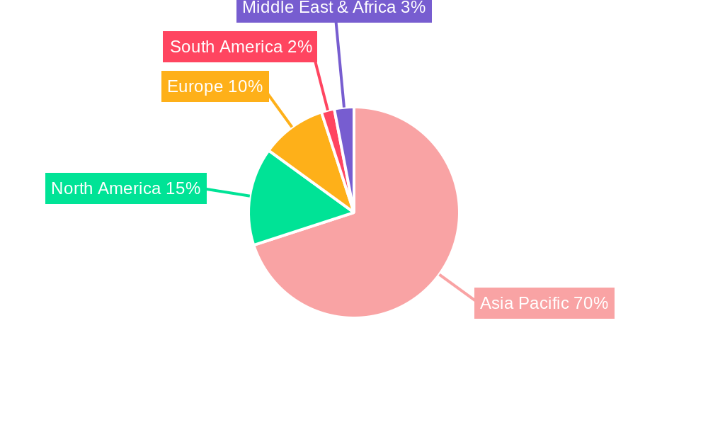Korean Zero Sugar Soju Market Share by Region - Global Geographic Distribution
