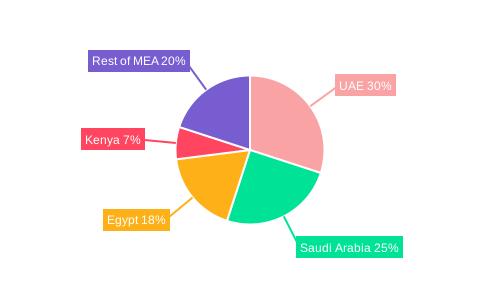 MEA Used Vehicle Market Regional Share