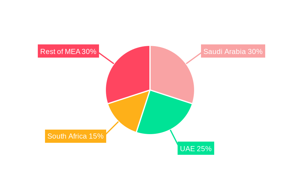 Middle East and Africa Cybersecurity Industry Regional Share