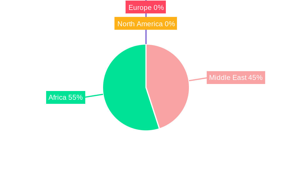 Middle-East and Africa Syngas Market Regional Share