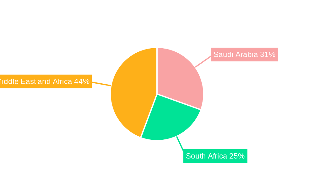 Middle-East and Africa Thermoplastic Elastomer (TPE) Market Market Share by Region - Global Geographic Distribution
