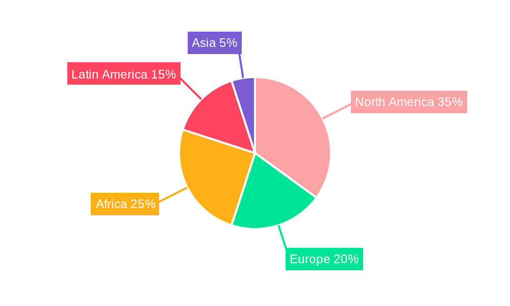 Plantain Chip Market Share by Region - Global Geographic Distribution