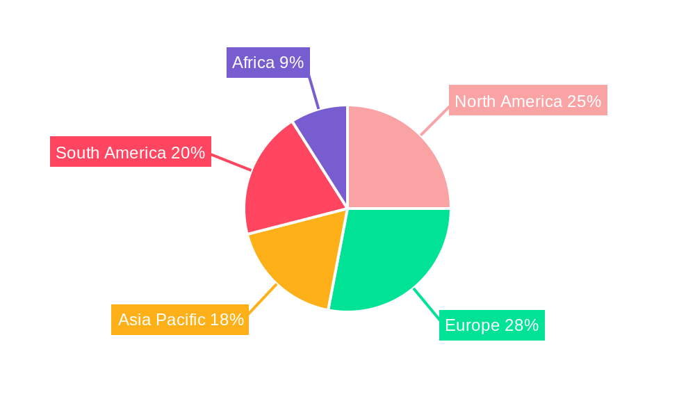 Quinoa Seed Industry Market Share by Region - Global Geographic Distribution