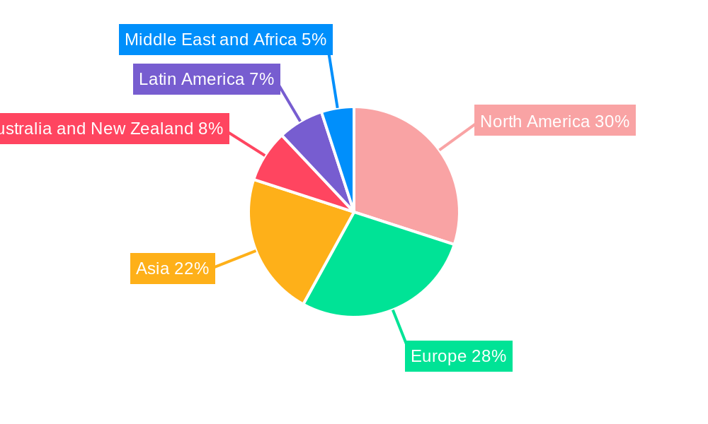 Smart Home Access Control  Market Market Share by Region - Global Geographic Distribution