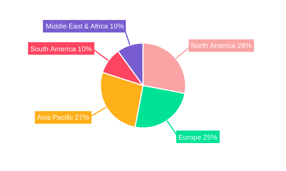 Tennis Products Regional Share
