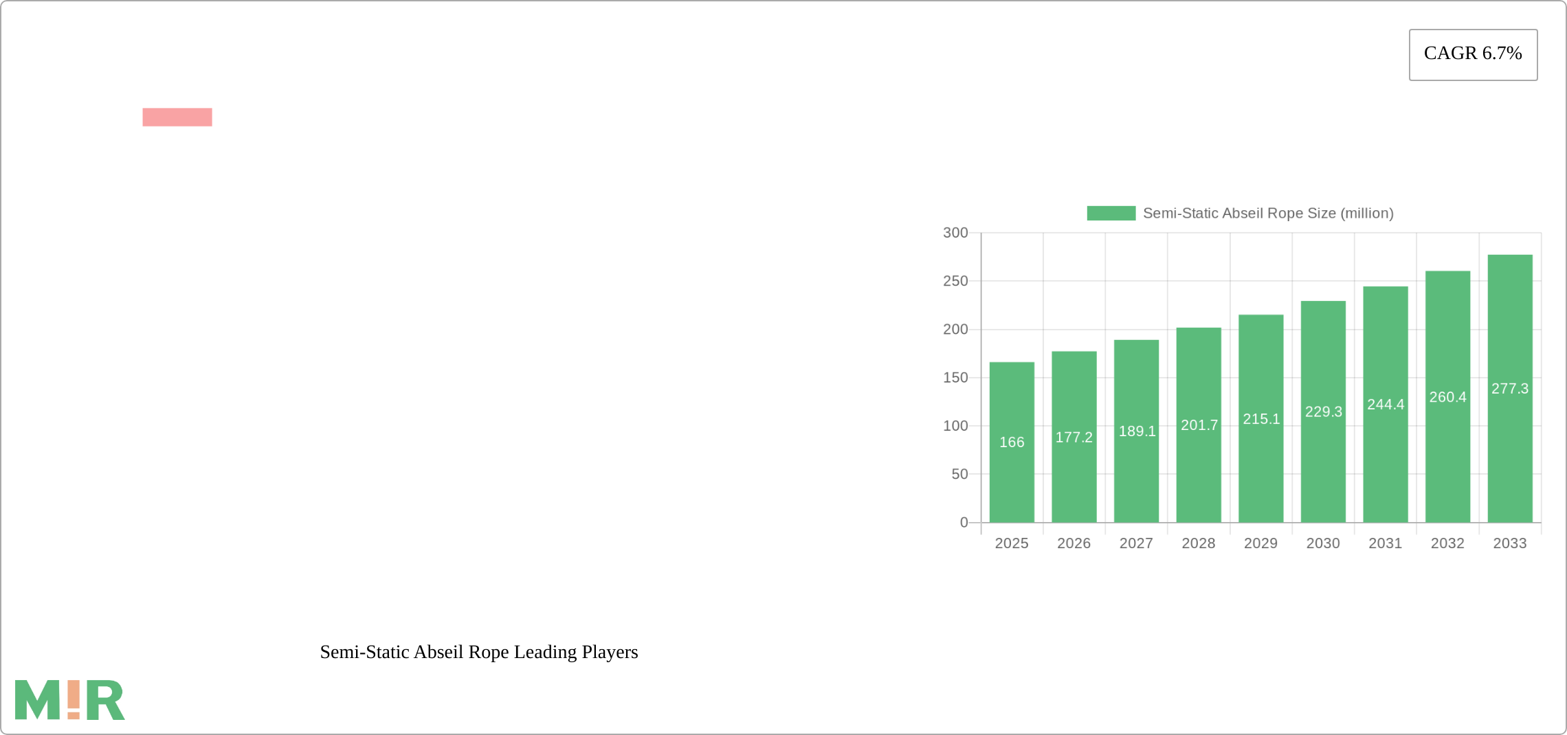 Semi-Static Abseil Rope Research Report - Market Size, Growth & Forecast