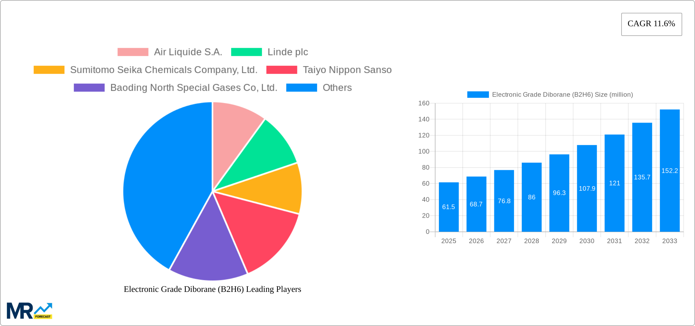 Electronic Grade Diborane (B2H6) Research Report - Market Size, Growth & Forecast
