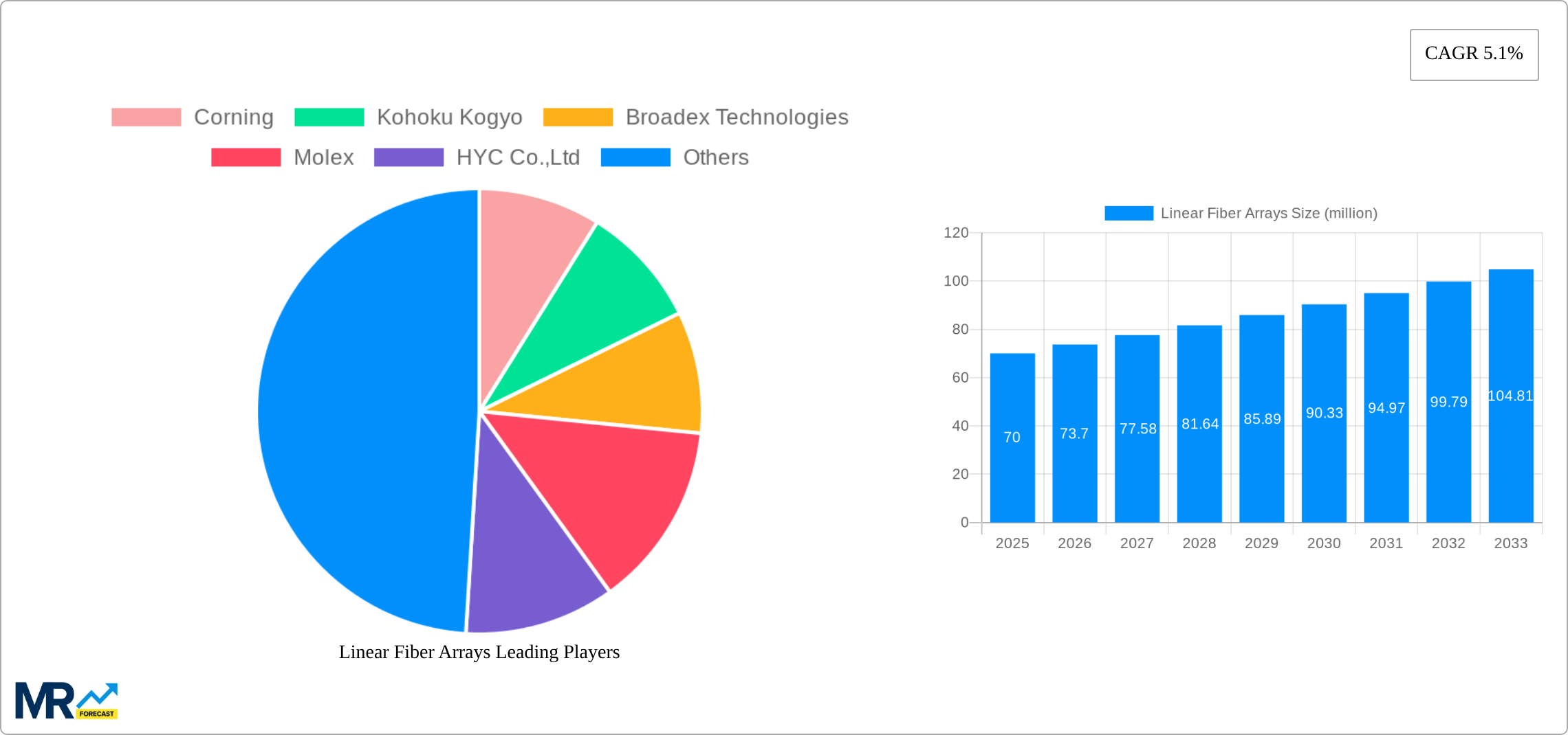 Linear Fiber Arrays Research Report - Market Size, Growth & Forecast