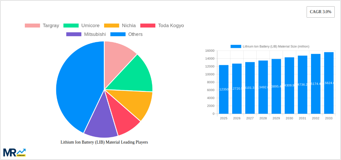 Lithium Ion Battery (LIB) Material Research Report - Market Size, Growth & Forecast