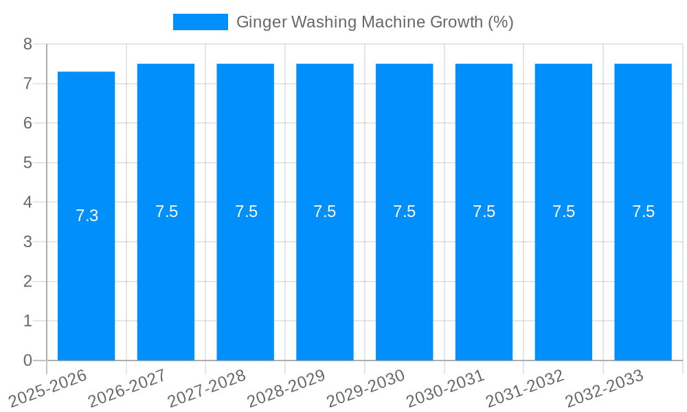 Ginger Washing Machine Growth