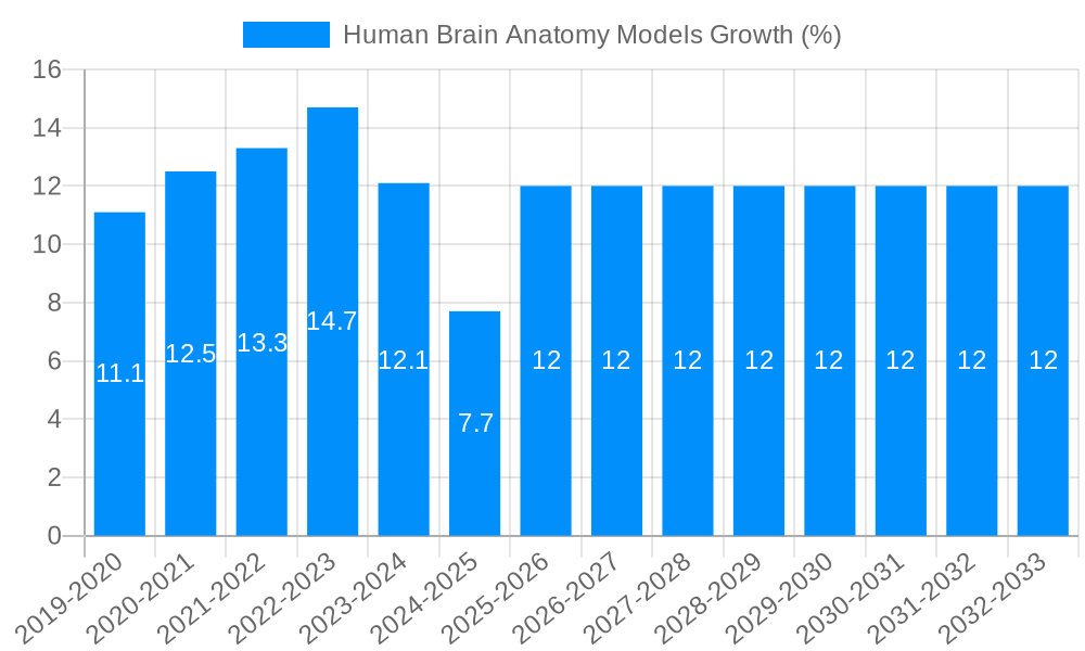 Human Brain Anatomy Models Growth