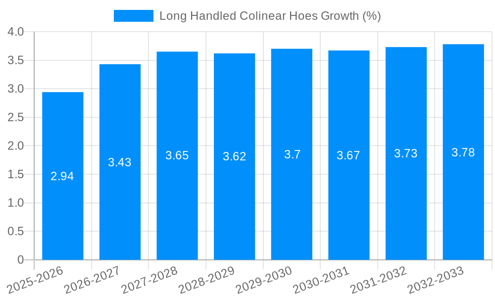 Long Handled Colinear Hoes Growth