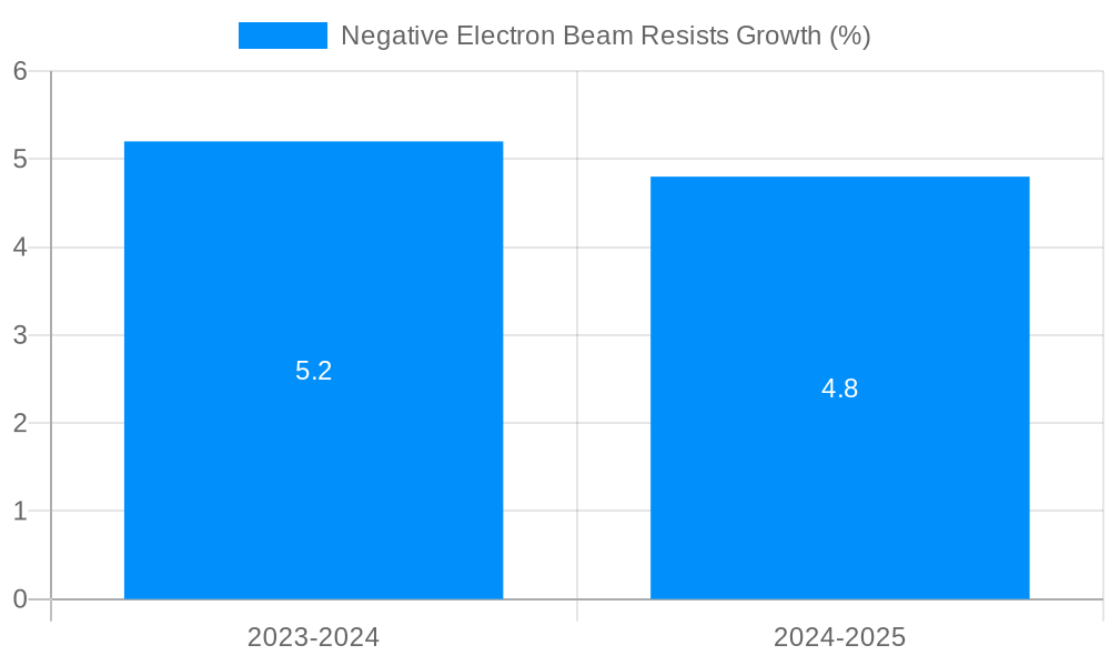 Negative Electron Beam Resists Growth