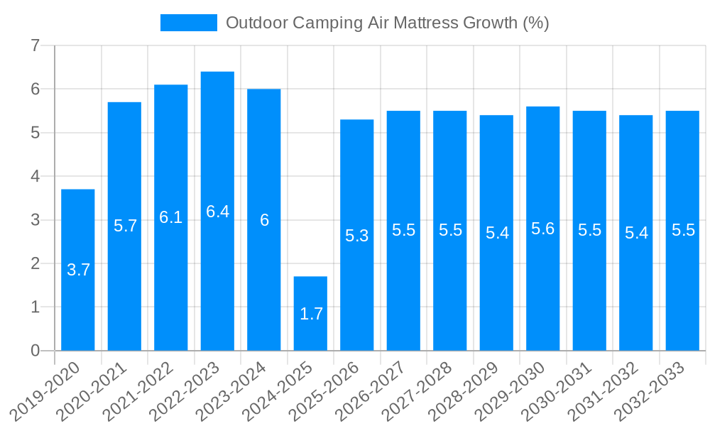 Outdoor Camping Air Mattress Growth