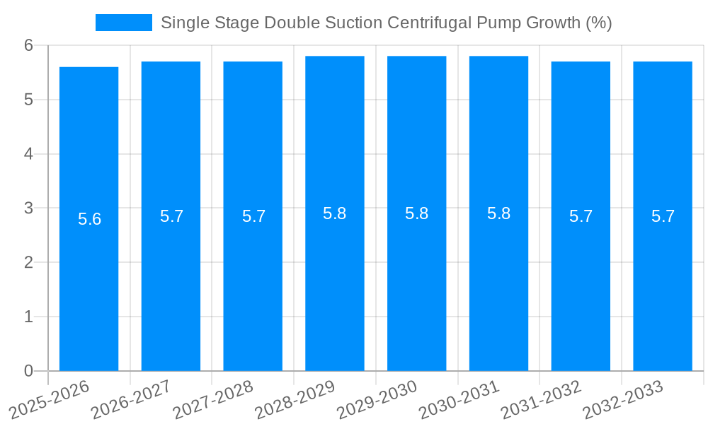 Single Stage Double Suction Centrifugal Pump Growth
