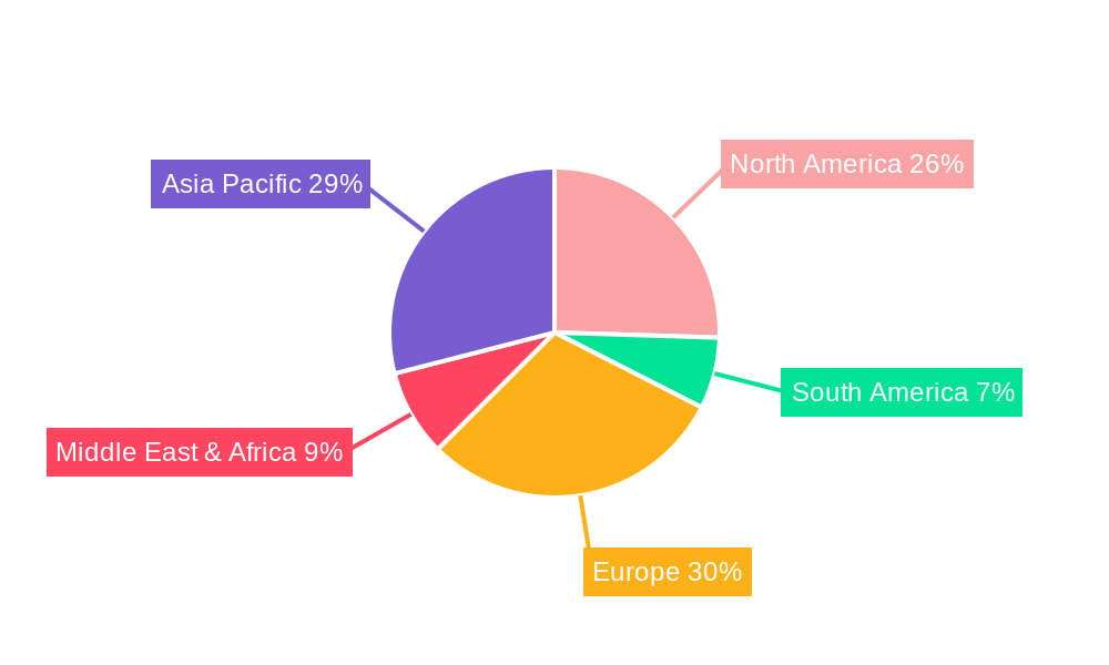 Automotive Gasoline Engine Turbocharger Regional Share