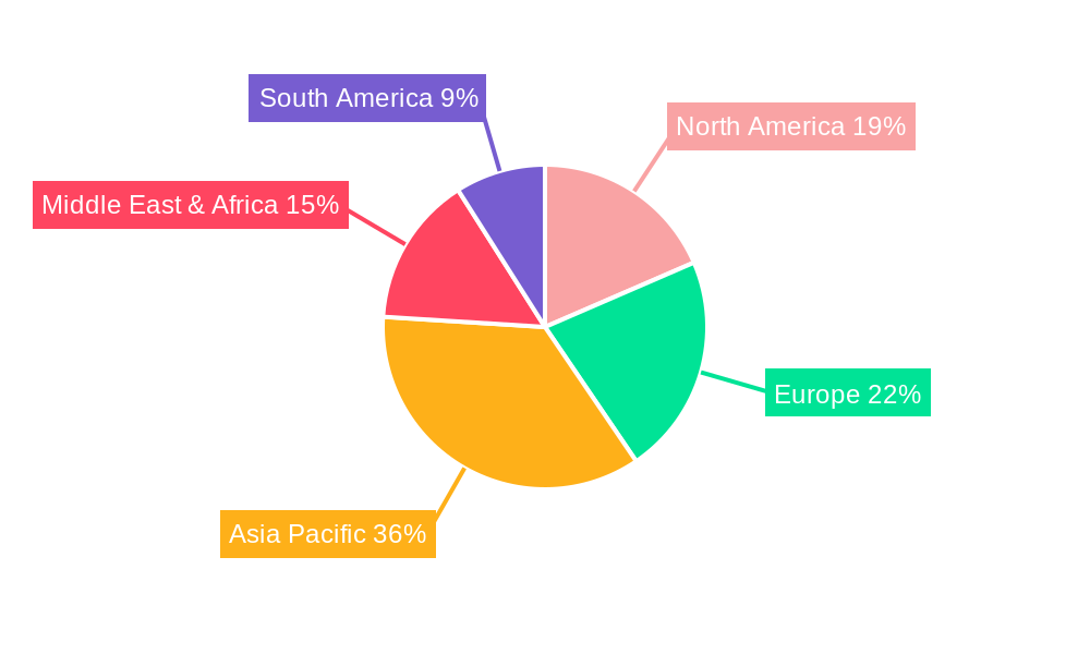 Caustic Calcined Magnesia Regional Share