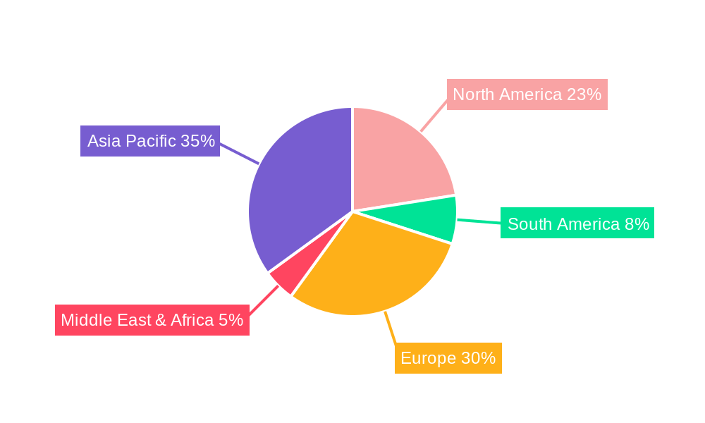 EV Motor Regional Share