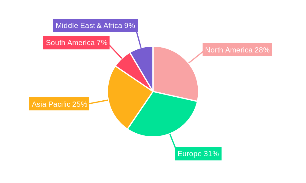 EV Software Regional Share