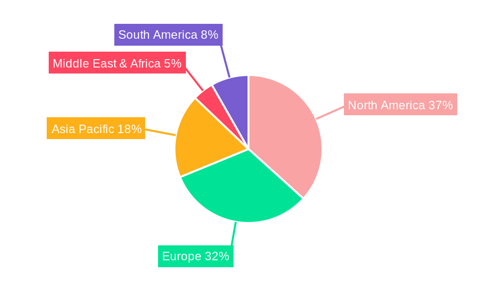Healthcare Surface Disinfectant Regional Share