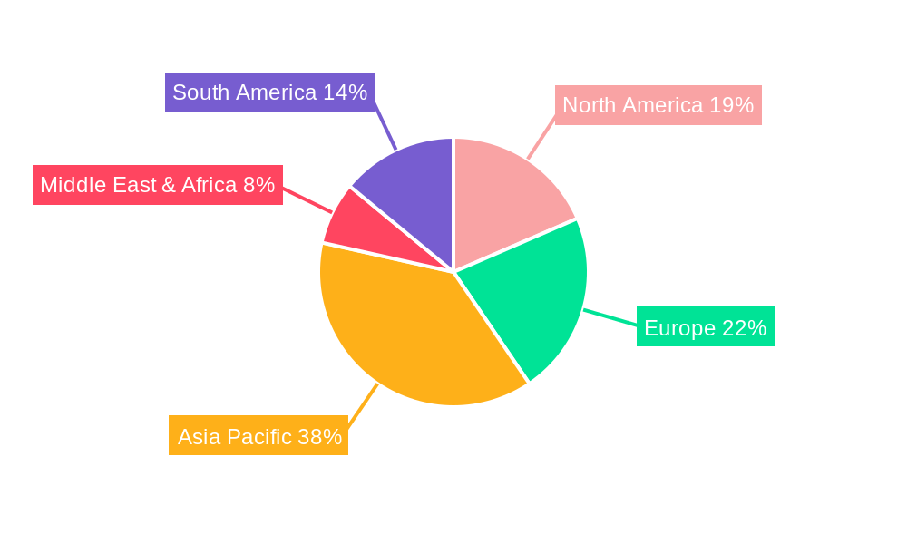 PI Film for Electrical Equipment Regional Share