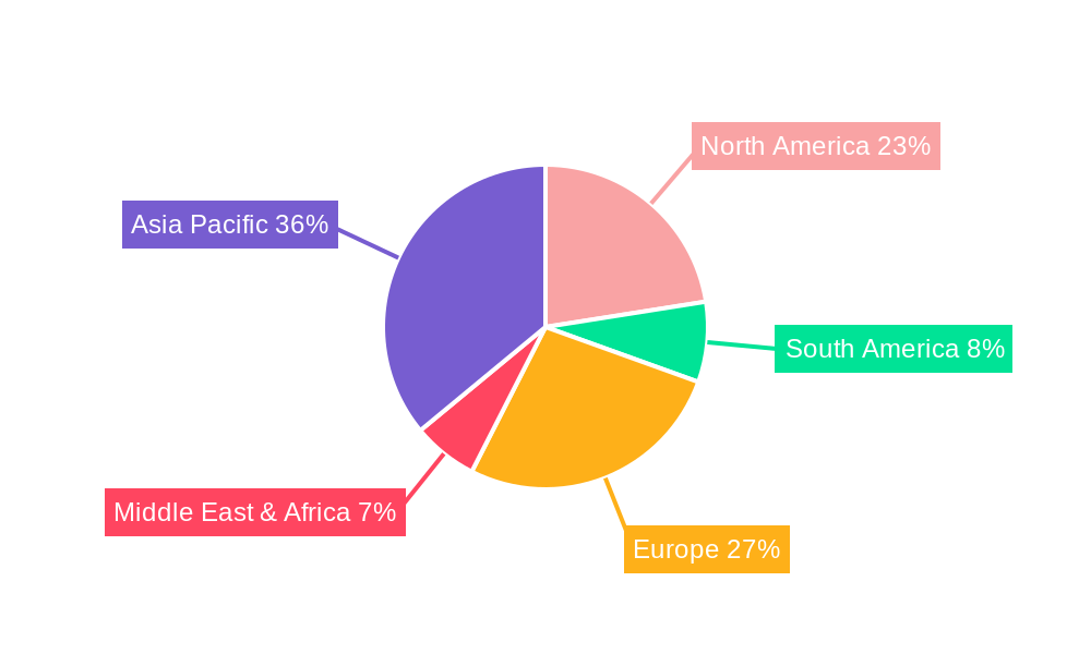 Synthetic Mica Regional Share