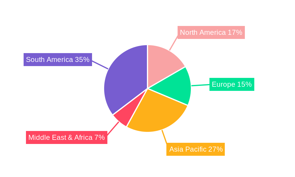 UV Masterbatches Regional Share