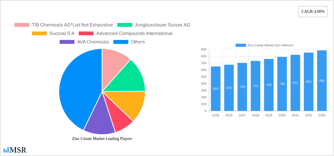 Zinc Citrate Market Research Report - Market Size, Growth & Forecast