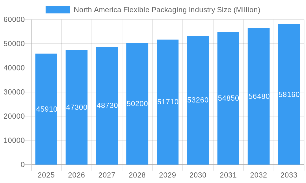 North America Flexible Packaging Industry Market Size and Forecast (2024-2030)