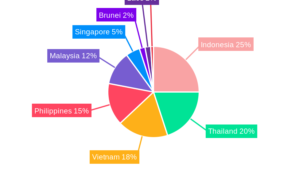 ASEAN Countries Plug-in Hybrid Electric Vehicle Battery Market Regional Share