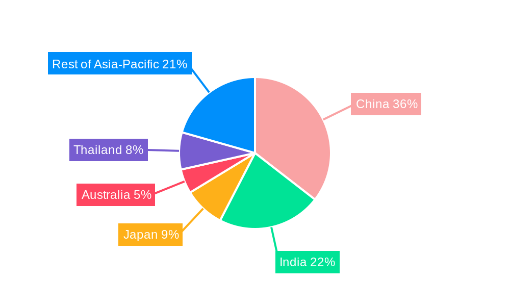 Asia-Pacific Feed Premix Market Market Share by Region - Global Geographic Distribution