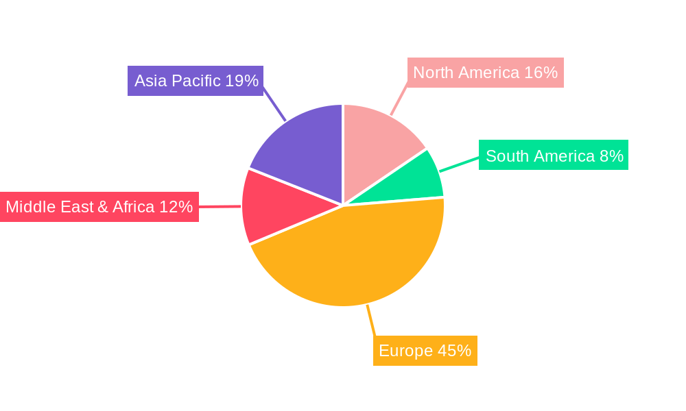 Ceramic Tiles Industry in UK Regional Share