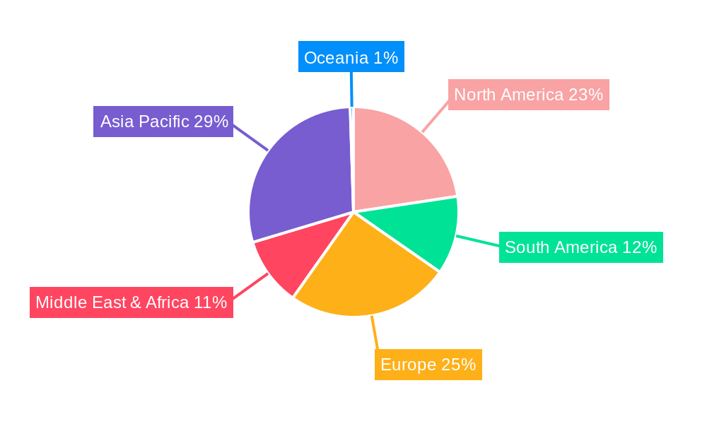 Commercial Integrated Stove Market Share by Region - Global Geographic Distribution