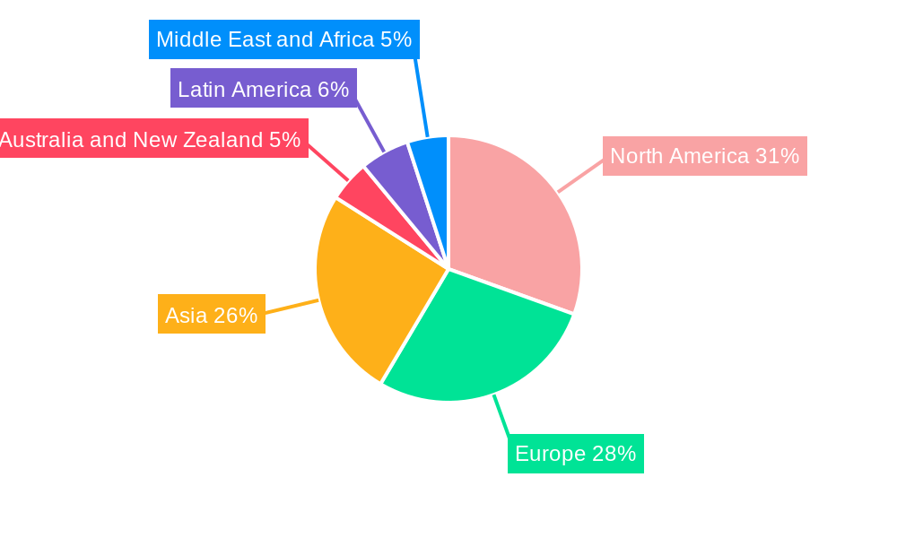 Earphone and Headphone Market Market Share by Region - Global Geographic Distribution